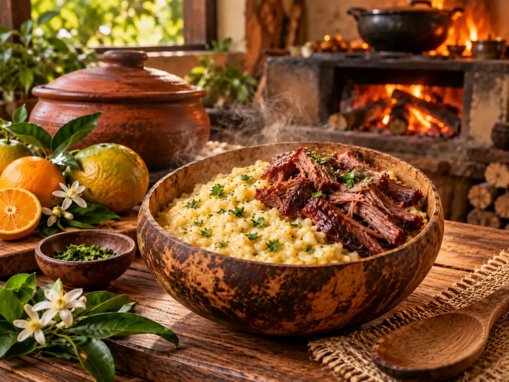Arroz y pote colombiano